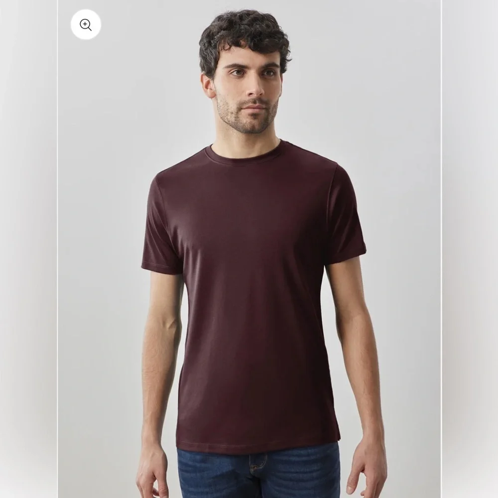 Robert Barakett XXL The Barakett Tee in color Deep Bordeaux - Picture 2 of 6